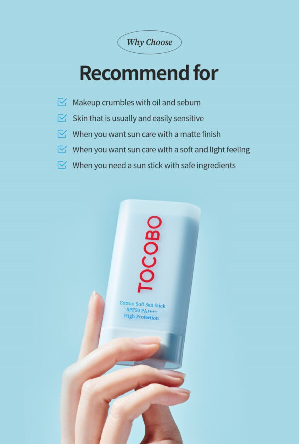 Cotton Soft Sun Stick SPF50 PA++++ – Image 4