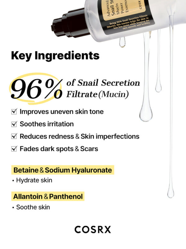 Advanced Snail 96 Mucin Power Essence – Image 4