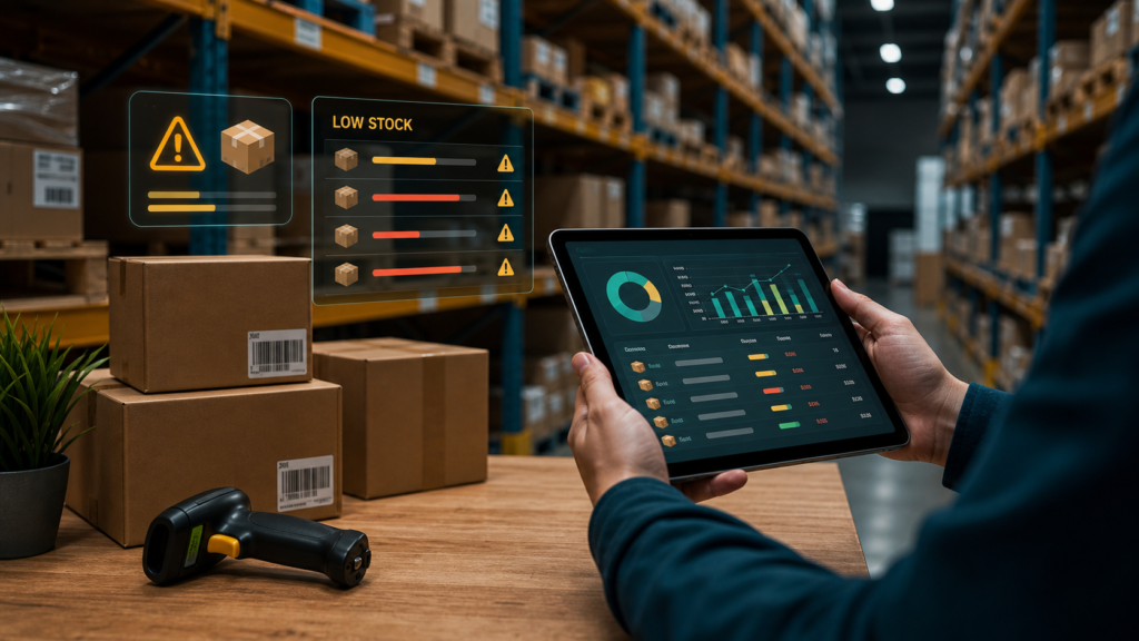 Inventory Management full-bleed AI-generated ecommerce thumbnail