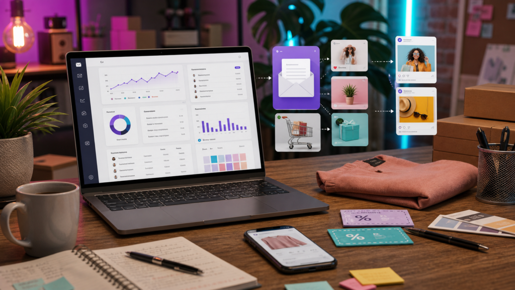 Marketing Automation full-bleed AI-generated ecommerce thumbnail